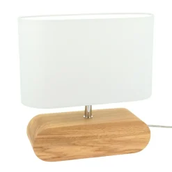 Sklep Kaja Rustykalna lampka z abażurem, na szafkę nocną 7611074 MARINNA | Kaja