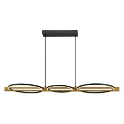 Best Rustykalna, ledowa lampa wisząca PND-55362-40W-WO NATANO | Kaja Żyrandole Nowoczesne