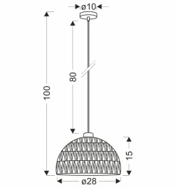 Cheap Rustykalna, pleciona lampa wisząca, na E27 31-26903 z serii BALLI | Kaja Oświetl Żyrandole Nowoczesne