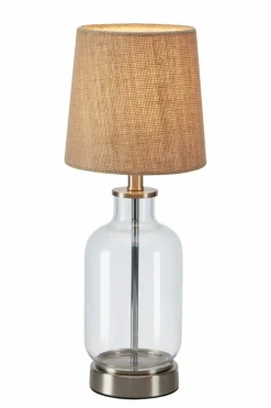 Sklep Kaja Rustykalna, szklana lampka stołowa do salonu 108693 COSTERO | Kaja