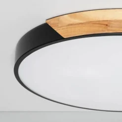 Sklep Kaja Rustykalny plafon LED do sypialni ⌀50cm ABR-PLOG-C-40W LAGIO | Kaja