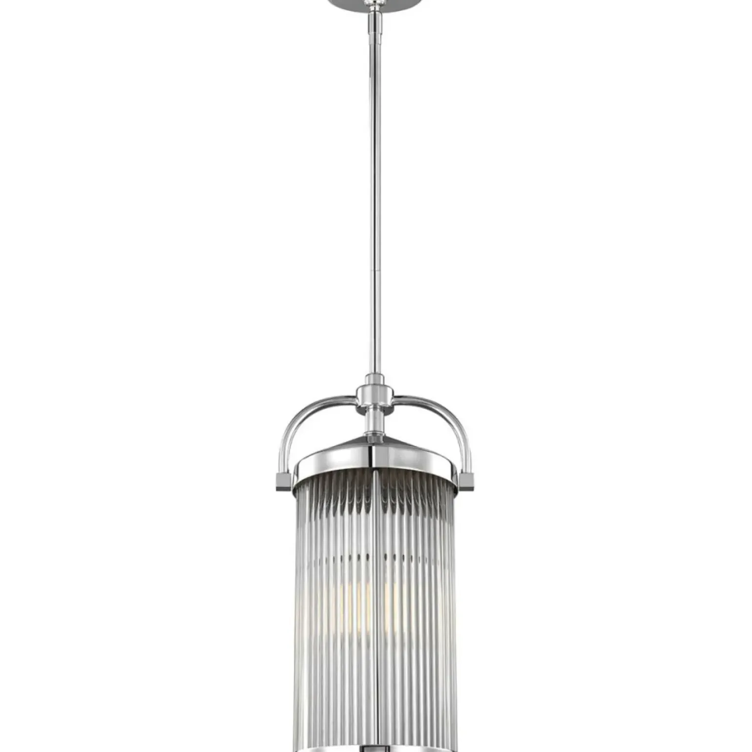 Store Ryflowana lampa wisząca, pionowa FE-PAULSON-3P z serii PAULSON Żyrandole Nowoczesne