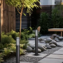 Sklep Kaja Ryflowany słupek, lampa ogrodowa GU10 ML0301 VERTICAL | Kaja