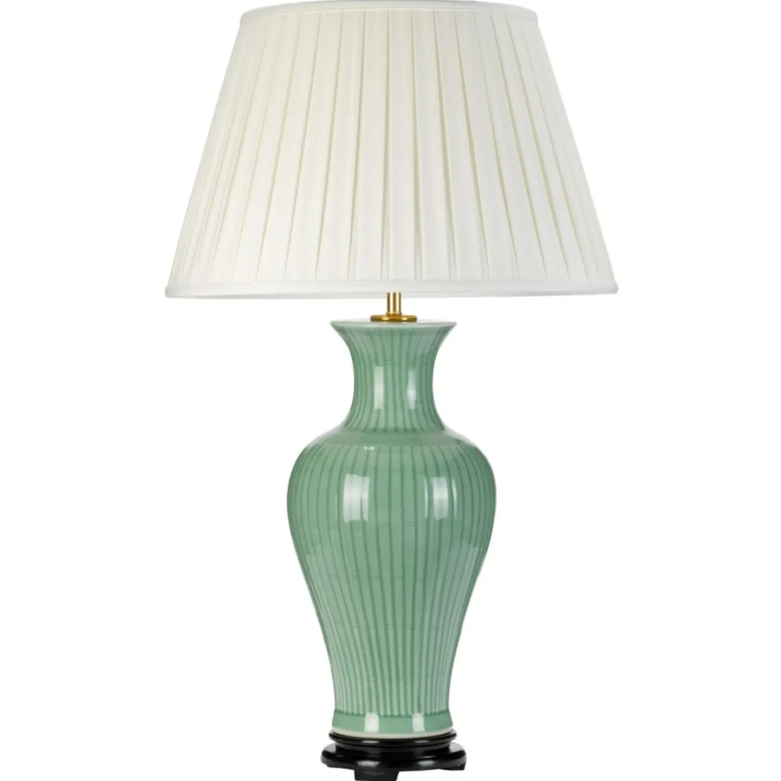 Sklep Kaja Seledynowa lampa stołowa z abażurem DL-DALIAN-TL z serii DALIAN