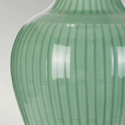 Sklep Kaja Seledynowa lampa stołowa z abażurem DL-DALIAN-TL z serii DALIAN