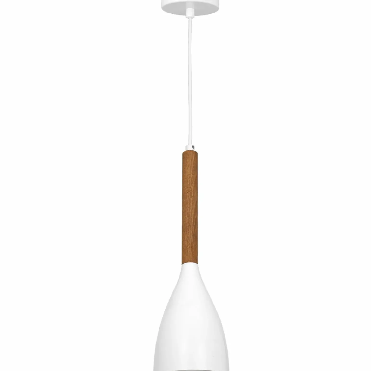 Store Skandynawska lampa wisząca z białym kloszem LX 3172 z serii MUZA NEW Żyrandole Nowoczesne