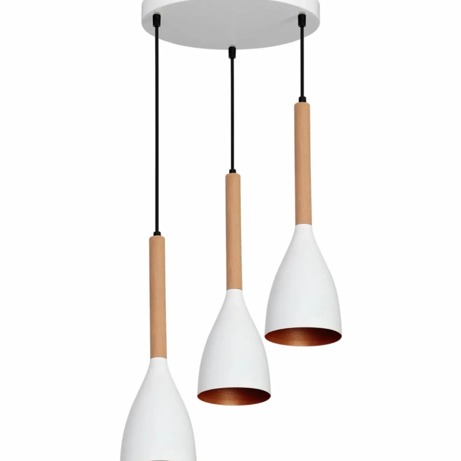 Discount Skandynawska lampa wisząca, trzy źródła światła LX 9013 z serii MUZA Żyrandole Nowoczesne