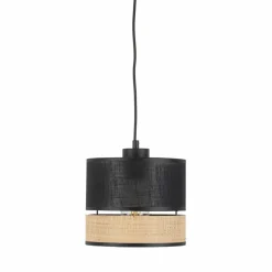 Hot Smukła, abażurowa lampa wisząca boho TK 4765 PAGLIA NEW | Kaja Żyrandole Nowoczesne