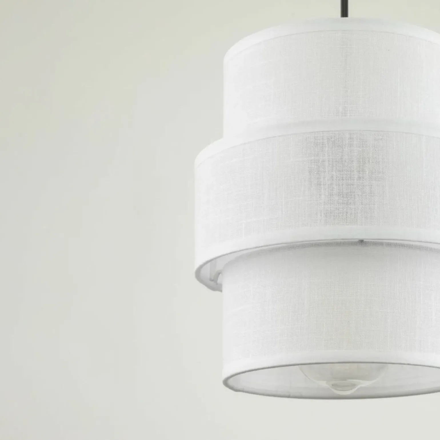 Best Sale Smukła, abażurowa lampa wisząca TK 5094 CALISTO WHITE | Kaja Żyrandole Nowoczesne