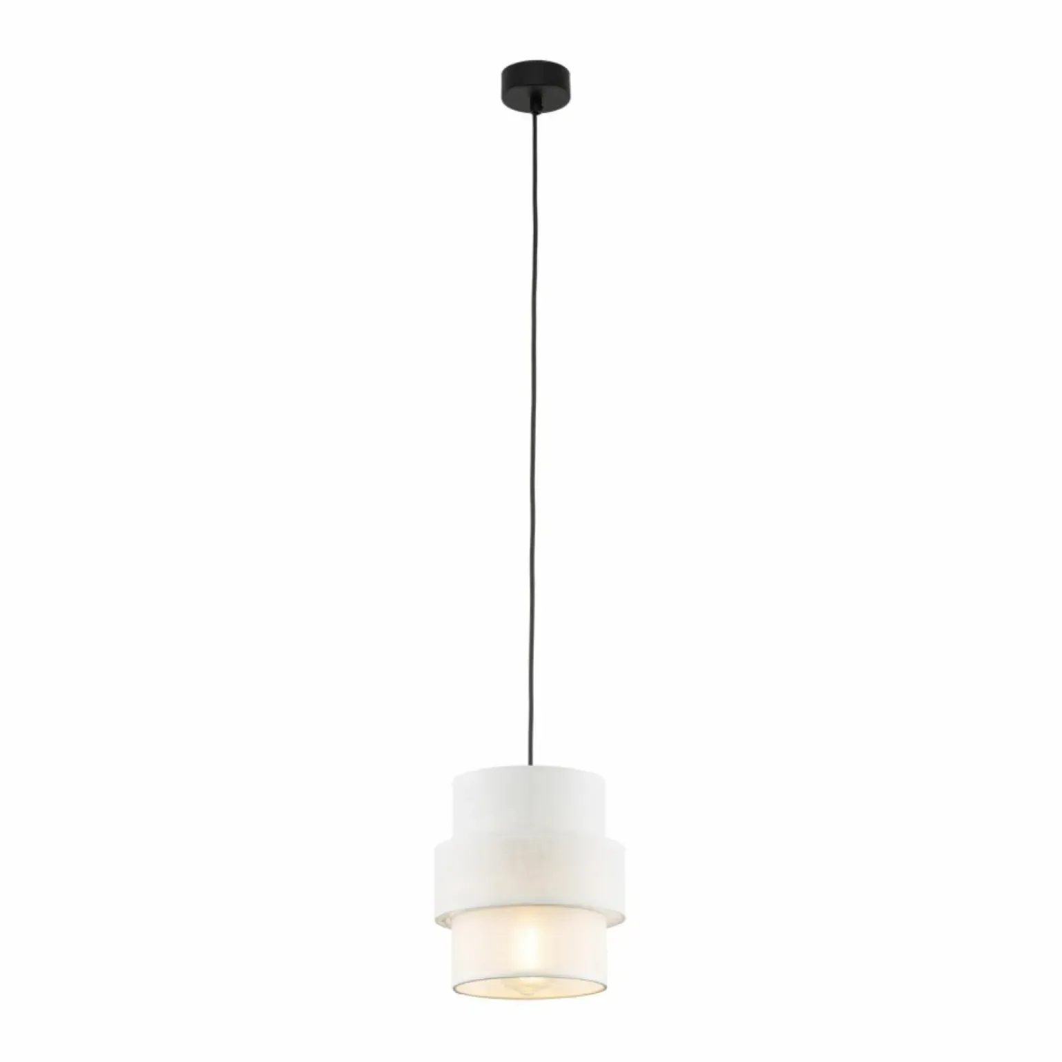 Best Sale Smukła, abażurowa lampa wisząca TK 5094 CALISTO WHITE | Kaja Żyrandole Nowoczesne