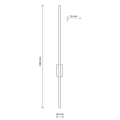 Sklep Kaja Smukła, czarna lampa ścienna LED TK 18074 FLASH BLACK | Kaja