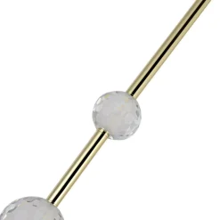 Clearance Smukła, dekoracyjna lampa do sypialni LP-719/2P GD VAKU | Kaja Żyrandole Nowoczesne