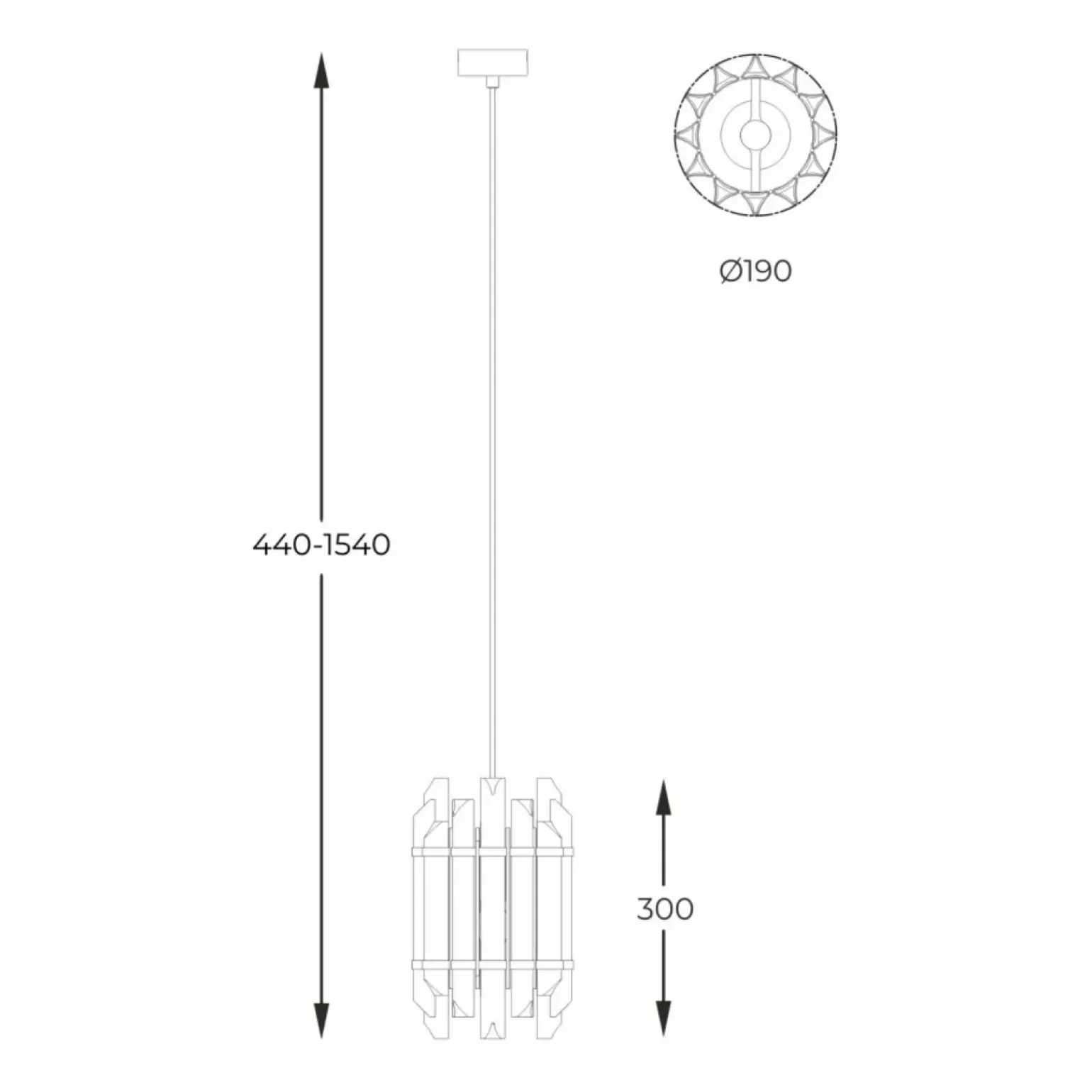 Hot Smukła, kryształowa lampa wisząca P0556-01D-V7V7 ALEXANDRIA | Kaja Żyrandole Nowoczesne