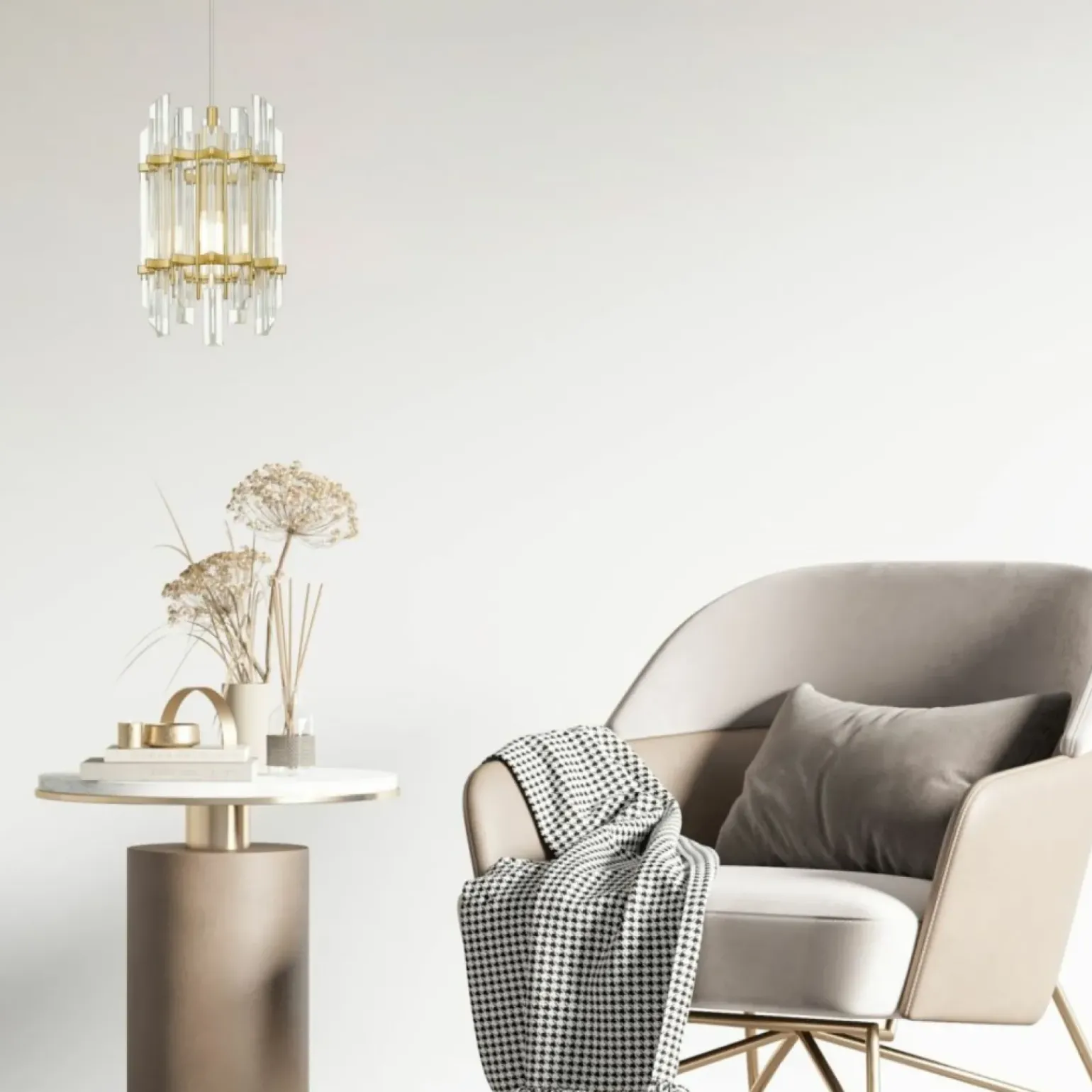 Hot Smukła, kryształowa lampa wisząca P0556-01D-V7V7 ALEXANDRIA | Kaja Żyrandole Nowoczesne