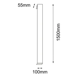 Sklep Kaja Smukła lampa ścienna listwa LED 150cm 4000K ANT 9926 HIKONE | Kaja