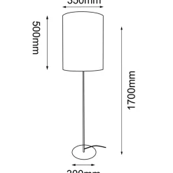Sklep Kaja Smukła lampa podłogowa z wąskim abażurem ANT 2021 LAMEGO | Kaja