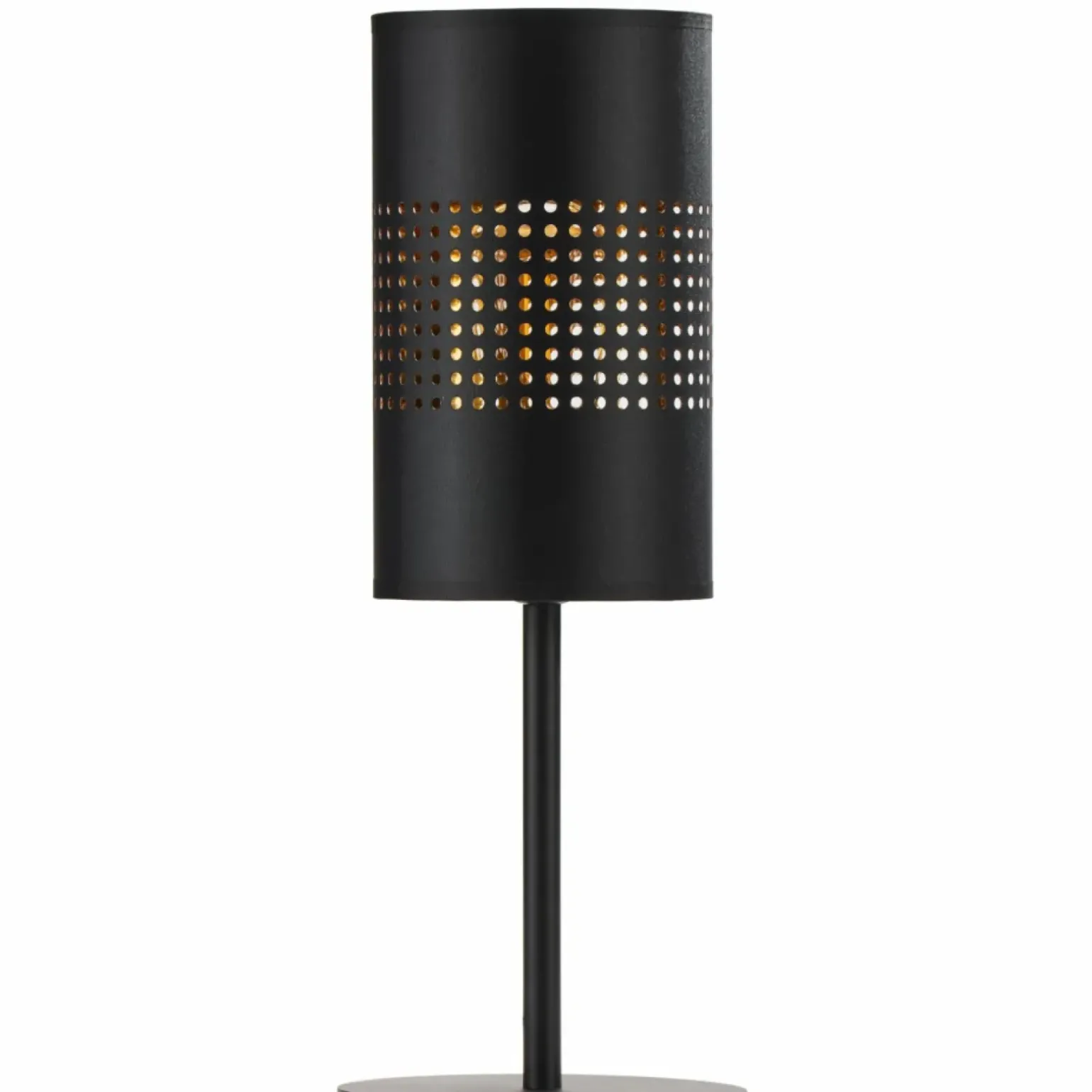 Sklep Kaja Smukła lampka stołowa z czarno-złotym abażurem TK 5118 z serii BOGART