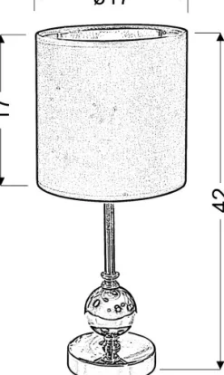 Sklep Kaja Smukła, stylowa lampka stołowa 41-38791 MELBA | Kaja Oświetlenie