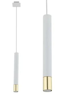 Outlet Smukła tuba wisząca z punktowym światłem SIG 33386 z serii SOPEL GRAND Żyrandole Nowoczesne