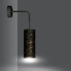 Sklep Kaja Smukły kinkiet z ozdobnym abażurem 1056/K1 KARLI | Kaja Oświetlenie