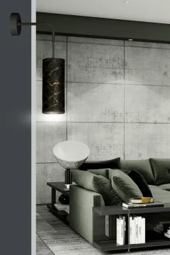 Sklep Kaja Smukły kinkiet z ozdobnym abażurem 1056/K1 KARLI | Kaja Oświetlenie