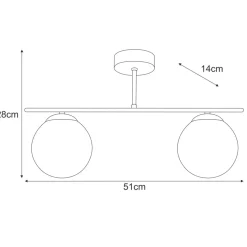 Hot Solidna lampa sufitowa do każdego wnętrza K-5163 z serii DELTA Żyrandole Nowoczesne