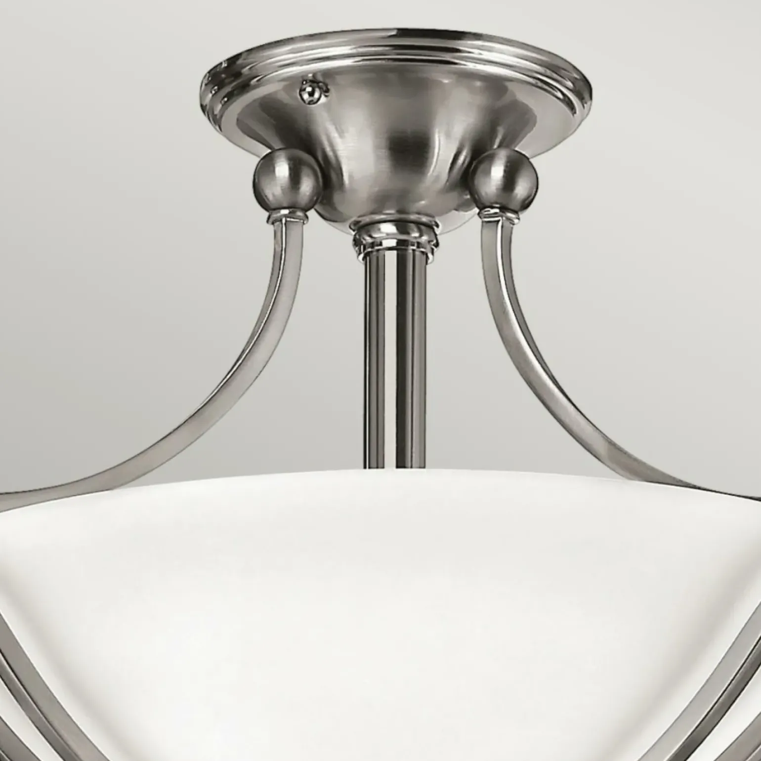 Sklep Kaja Solidny plafon sufitowy, w kolorze niklu HK-BOLLA-SF z serii BOLLA