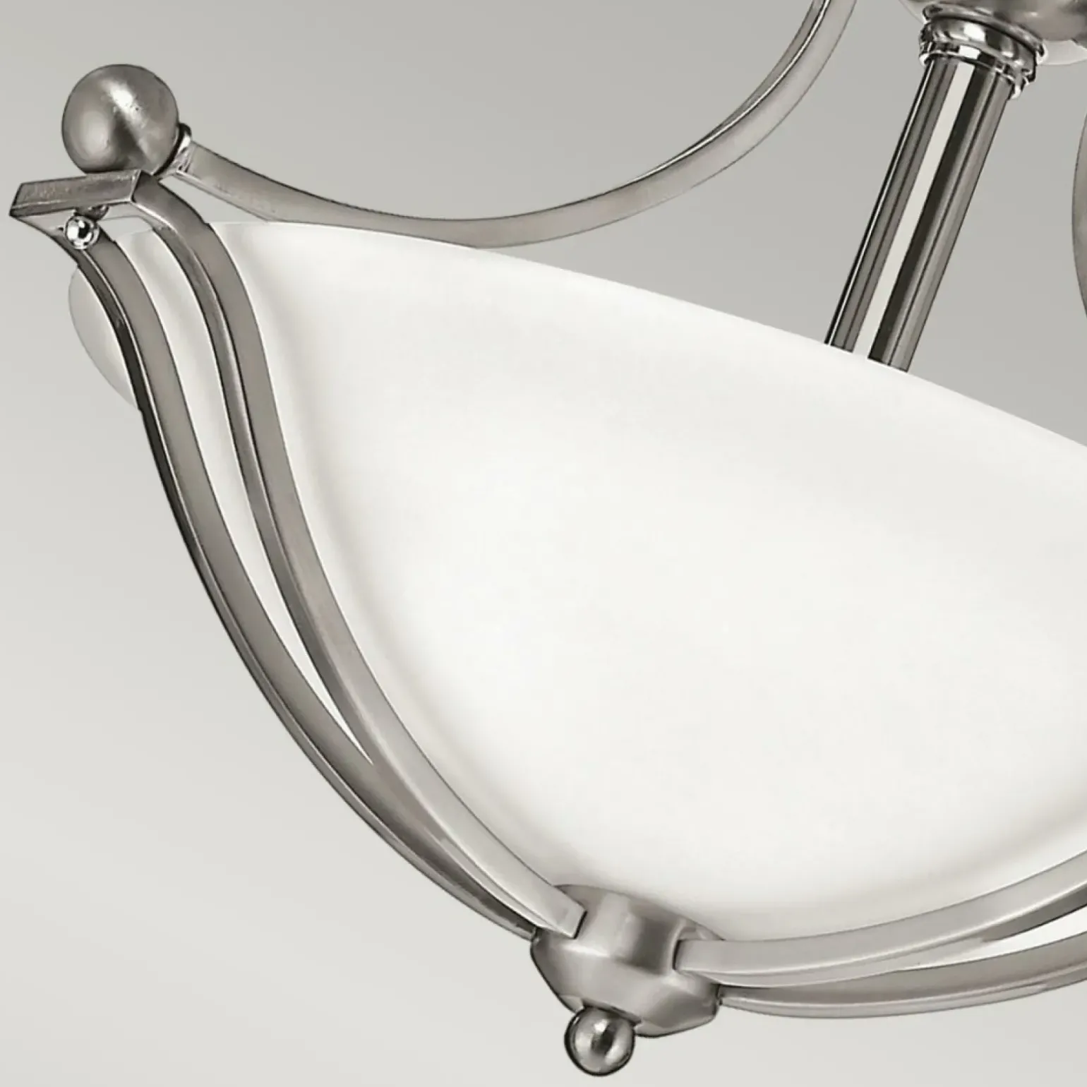 Sklep Kaja Solidny plafon sufitowy, w kolorze niklu HK-BOLLA-SF z serii BOLLA