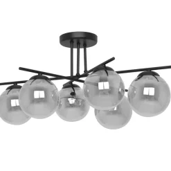 Fashion Spektakularna lampa sufitowa, grafitowe klosze K-5167 - GAMMA | Kaja Żyrandole Nowoczesne