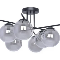 Fashion Spektakularna lampa sufitowa, grafitowe klosze K-5167 - GAMMA | Kaja Żyrandole Nowoczesne