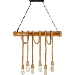 Outlet Spektakularna lampa wisząca, na sześć żarówek 36-28693 z serii VINT | Kaja Oświe Żyrandole Nowoczesne