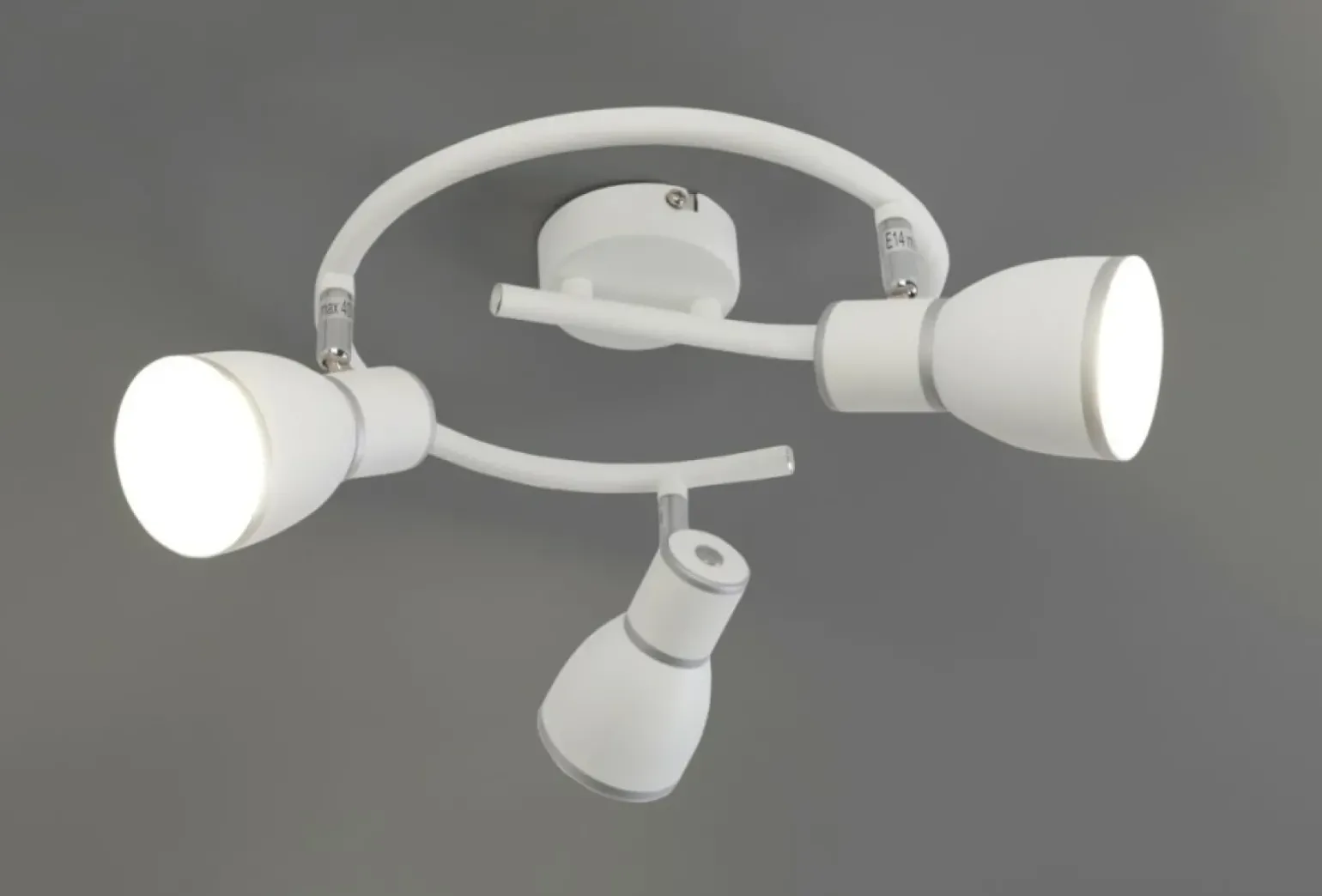 Sklep Kaja Spiralna lampa sufitowa z reflektorkami 98-63380 FIDO | Kaja