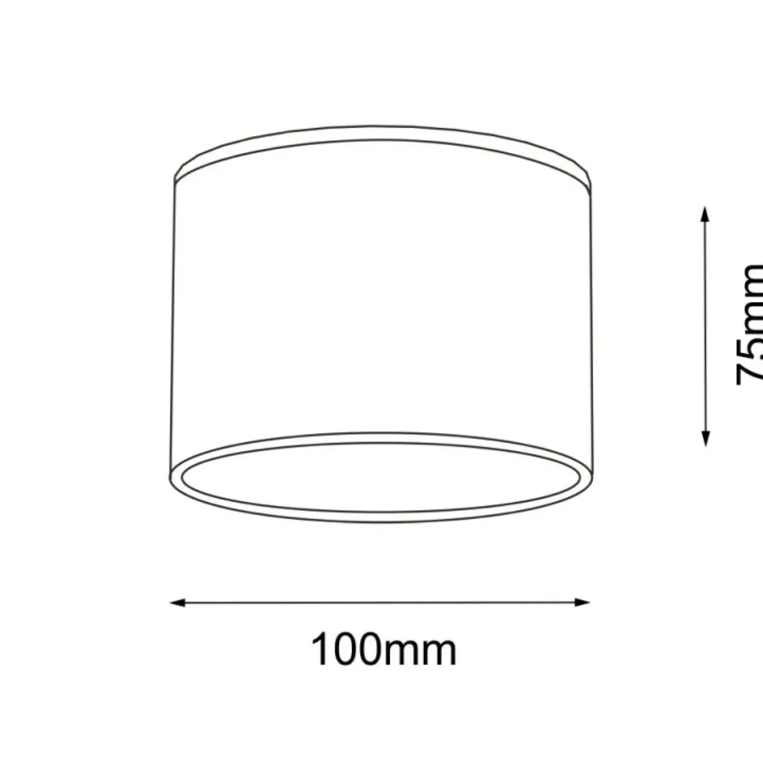 Sklep Kaja Spot czarna tuba IP44, punktowa lampa downlight ANT 8052 SUWA | Kaja