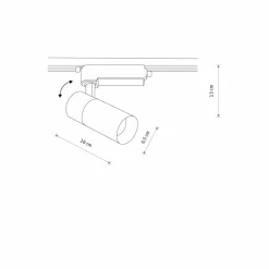 Sklep Kaja Spot LED do szyny jednofazowej 10383 PROFILE TINOS LED | Kaja