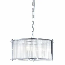 New Srebrna, kryształowa lampa wisząca 2200131P-L MARMO | Kaja Oświetlenie Żyrandole Nowoczesne