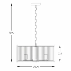 New Srebrna, kryształowa lampa wisząca 2200131P-L MARMO | Kaja Oświetlenie Żyrandole Nowoczesne