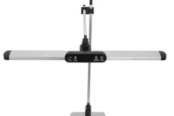 Sklep Kaja Srebrna lampa biurkowa, kreślarska, LED K-BL1321 z serii ARES