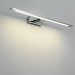 Sklep Kaja Srebrna lampa ścienna 62cm LED 4000K GS-LWB-20W CH ISLA | Kaja