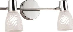 Sklep Kaja Srebrna lampa nad lustro w łazience K-8000/2 HUGO | Kaja Oświetlenie