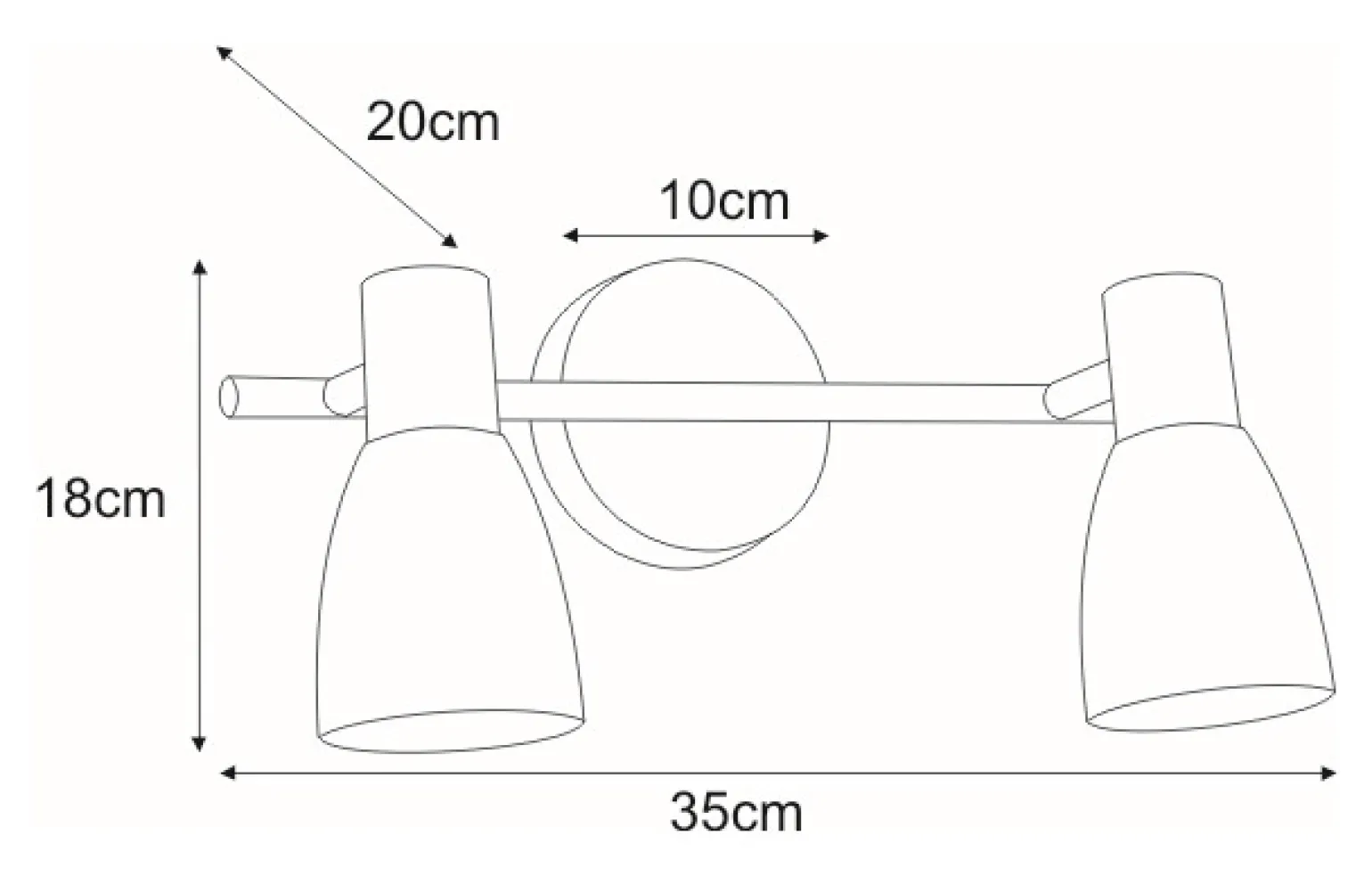 Sklep Kaja Srebrna lampa nad lustro w łazience K-8000/2 HUGO | Kaja Oświetlenie