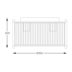 Sklep Kaja Srebrna lampa sufitowa do sypialni 2200131M MARMO | Kaja Oświetlenie