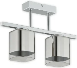 Store Srebrna lampa sufitowa do kuchni O2312 P2 CH SAVIA | Kaja Oświetlenie Żyrandole Nowoczesne