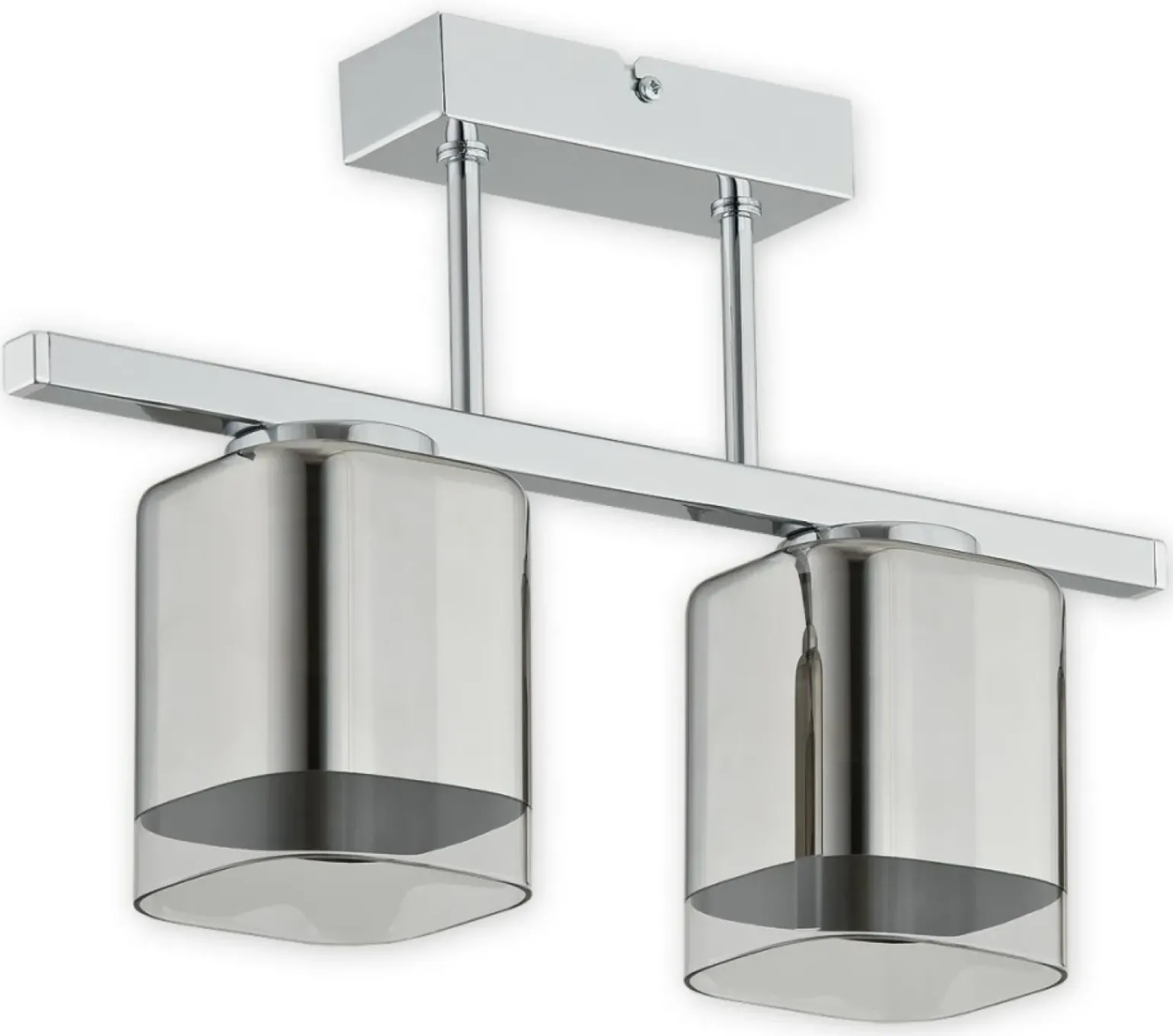 Store Srebrna lampa sufitowa do kuchni O2312 P2 CH SAVIA | Kaja Oświetlenie Żyrandole Nowoczesne