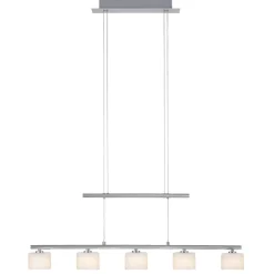 Online Srebrna lampa sufitowa LED - pięć źródeł LED 2209-55 z serii HYDRA Żyrandole Nowoczesne