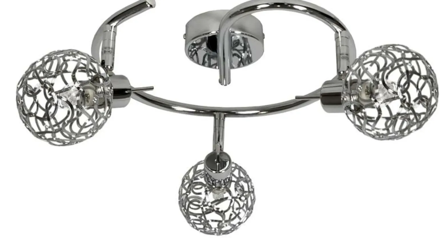 Sklep Kaja Srebrna lampa sufitowa na trzy źródła światła 98-94073 z serii PUZZLE | Kaja Ośw