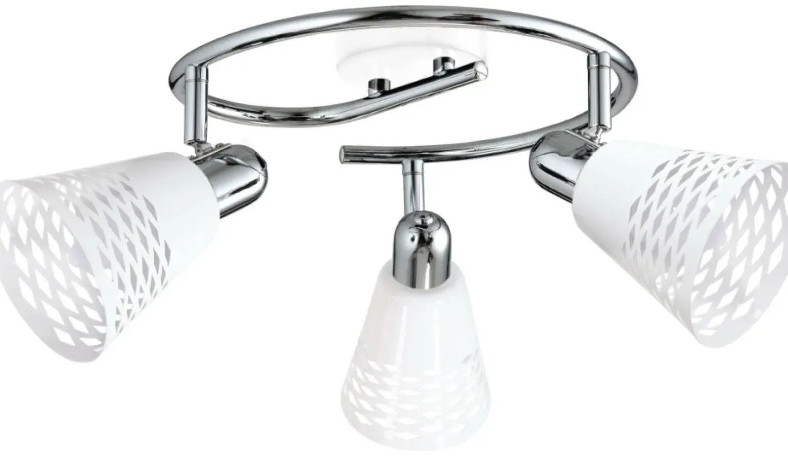 Sklep Kaja Srebrna lampa sufitowa z kloszami 98-62185 DISCOVERY | Kaja