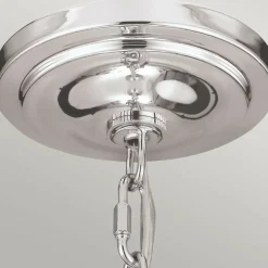 Hot Srebrna lampa wisząca, klasyczna FE-HOUNSLOW-P-PN z serii HOUNSLOW Żyrandole Nowoczesne