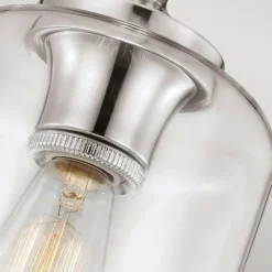 Hot Srebrna lampa wisząca, klasyczna FE-HOUNSLOW-P-PN z serii HOUNSLOW Żyrandole Nowoczesne