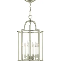 Sklep Kaja Srebrna lampa wisząca, wytworna HK-GENTRY-P-L-PN z serii GENTRY