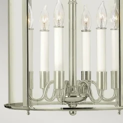 Sklep Kaja Srebrna lampa wisząca, wytworna HK-GENTRY-P-L-PN z serii GENTRY